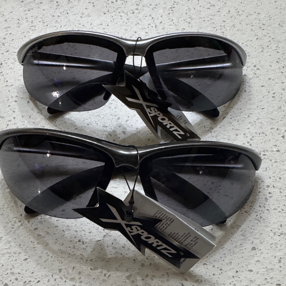 Xsportz Black and gray Wrap Sunglasses (Pair)